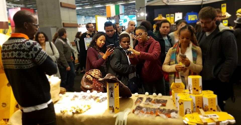 Le stand Instant Chocolat au Salon du Chocolat de Paris, 2016